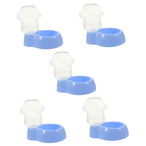 Parliky 5 Sätze Trinkschale brunnenkresse springbrunnen pet Water Bowl Haustiertränke Fountain Wasserspender für Welpen katzentrinker Futterautomat für Haustiere Wasserhalter Plastik Blue von Parliky