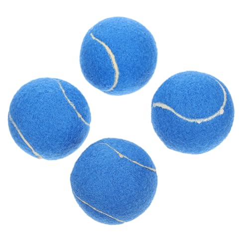 Parliky 8 STK Haustier-Tennis Interaktives Spielzeug für Hunde kleine Bälle für Hunde Sportspielzeug Interactive Dog Toys Dog chew Toy Hundetrainingsspielzeug Hundezugspielzeug Gummi Blue von Parliky