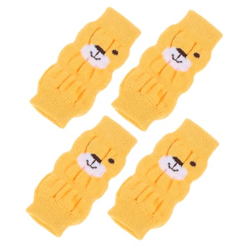 Parliky 8 STK Haustier Socken Knöchelbandage Für Hunde Hunde-Leggings Warme Socken Anti-rutsch-hundebeinstrümpfe Cartoon-hundesocken Elastische Haustierbein-sprunggelenkschützer Polyester von Parliky