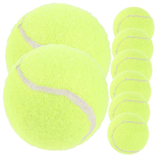 Parliky 8st Tennis Trainieren Zahnhundeball Tennis-Fetch-Ball-hundespielzeug Hundespielzeug Masse Beißball Für Hunde Kleine Tennisbälle Welpenspielzeug Kind Spielzeugball Gummi Der Hund von Parliky