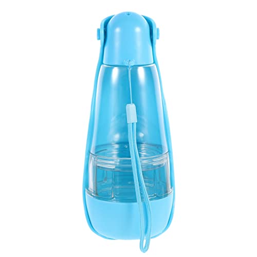 Parliky Becher für Haustiere Reise-Haustier-Getränkebecher Wasserspender für Kaninchen pet Water Bottle pet Food Container Dog Bowl Hund wasserflasche Futterautomat für Haustiere Abs Blue von Parliky