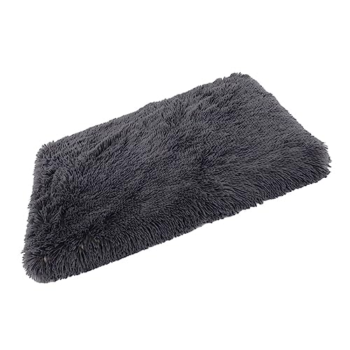 Parliky Hund Sofa Matte Hundebett Schlafbett für Welpen Hundenestmatten Plüsch katzenbett Animal Polster Hundeunterlagen Bequeme Welpenmatte Katzenmatte für Haustierkäfig Tuch Dark Grey von Parliky