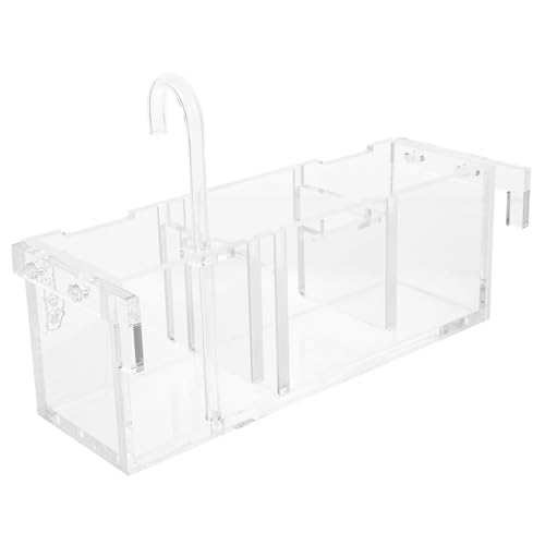 Parliky Elegante Aquarium Supplies Acryl Filtration Box Fisch Tank Medien Reinigung Aquarium Box Wasserfall von Parliky