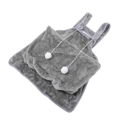 Parliky Katzen Tasche Tragetasche für Katzen Puff-Einkaufstasche pet Tasche cat Apron Schlafsack Katzenschürze aus korallenrotem Vlies Outdoor-Tasche für Haustiere Korallenvlies Grey von Parliky