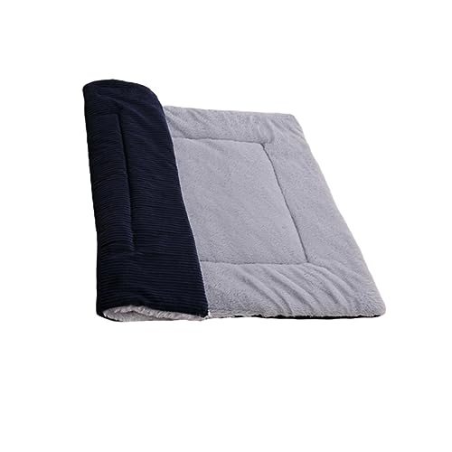 Parliky Katzenkissen 60x40cm Winterliche Dicke Und Warme Haustiermatte Für Katzen Wende Matte Dunkelblau Bequemer Schlafplatz Für Ihre Katze Pet Sleeping Pads von Parliky