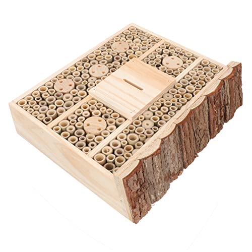 Parliky Kreatives Insektenhaus Home Decor wohnungseinrichtung gartenzubehör Outdoor Decoration insektenhäuser Kolibri Bestäuberhaus Maurerhaus Briefbienen Gartenhaus Außenhütte Hotel Holz von Parliky