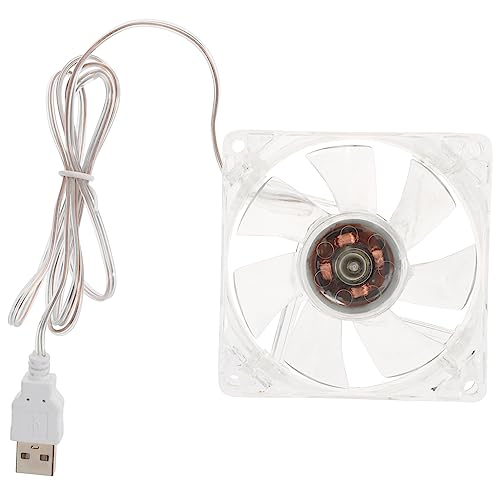 Parliky Lüfter transparenter Haustierfächer Handheld-Fans Heimtierbedarf Kleiner Handventilator USB - USB Fans Hamster Tragbarer für Haustiere Kühlgebläse im Sommer von Parliky