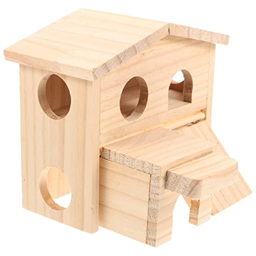 Parliky Exquisites Chinchilla- Und Hamsterschloss Aus Holz Sicheres Mehrschichtiges Design von Parliky