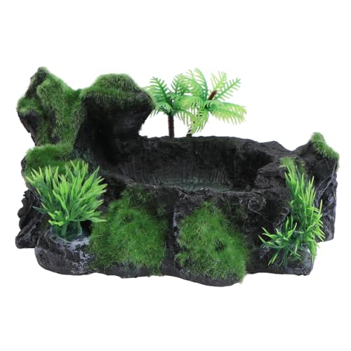 Parliky Resin Futterschale für Reptilien Groß Rutschfestes Futter und Wassernapf für Schildkröten Eidechsen und Kleine Haustiere Stabile Tiertränke mit Glatter Oberfläche Leicht zu Parliky Resin Futterschale für Reptilien Groß Rutschfestes Futter und Wassernapf für Schildkröten Eidechsen und Kleine Haustiere Stabile Tiertränke mit Glatter Oberfläche Leicht zu von Parliky