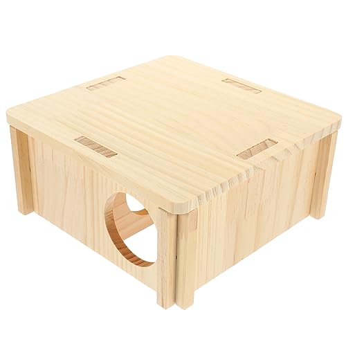 Parliky Einzigartiges Hölzernes Hamsterhaus-verstecknest Für Hamster-Haustier-spielhaus-meerschweinchen-versteck 20x20x9 5 Zoll Parliky Einzigartiges Hölzernes Hamsterhaus-verstecknest Für Hamster-Haustier-spielhaus-meerschweinchen-versteck 20x20x9 5 Zoll von Parliky