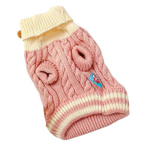 Parliky Welpenweste Aus Baumwolle Kleine Hundepullover Hundehoodies Für Kleine Hunde Hunde-Winter-Hoodie Hundehemden Hundepullover Für Mittelgroße Hunde Hunde-Hoodie Warme Jacke Stoff Rosa von Parliky