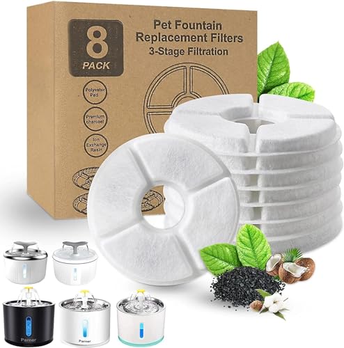 Parner Ersatzfilter für Katzenbrunnen, gesunde und hygienische Filter für Haustier Wasserspender. (12 Packs) von Parner