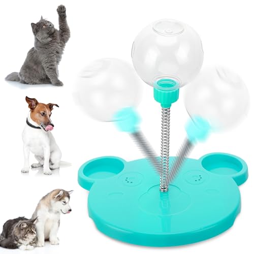 Partideal Wackelndes Hunde Leckerli Spielzeug Interaktives Hundespielzeug Futterball für Hunde, Katzenballspielzeug Intelligenzspielzeug Leckerli Ball Slow Feeder Snackball, Blau Partideal Wackelndes Hunde Leckerli Spielzeug Interaktives Hundespielzeug Futterball für Hunde, Katzenballspielzeug Intelligenzspielzeug Leckerli Ball Slow Feeder Snackball, Blau von Partideal