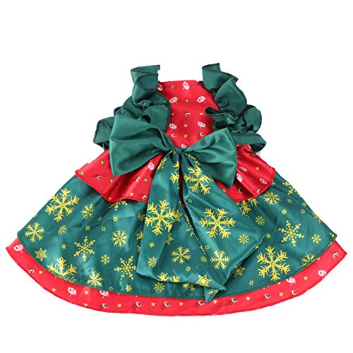 1stk Katzenumhang Hunde-overall Weihnachtshaustierkleid Weihnachtshaustierrock Partykleid Für Haustiere Weihnachts-haustier-outfit Kleid Rot Poncho Stretch-satin-kaliko Warm Halten von PartyKindom