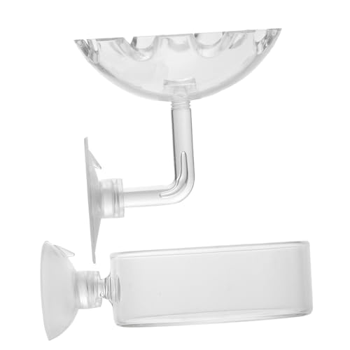 PartyKindom 2 STÜCK Garnelenfütterungsschalen Transparente Futtertrays für Aquarien Einfach zu Reinigen mit Saugnapf für Süß und Salzwasserfische PartyKindom 2 STÜCK Garnelenfütterungsschalen Transparente Futtertrays für Aquarien Einfach zu Reinigen mit Saugnapf für Süß und Salzwasserfische von PartyKindom