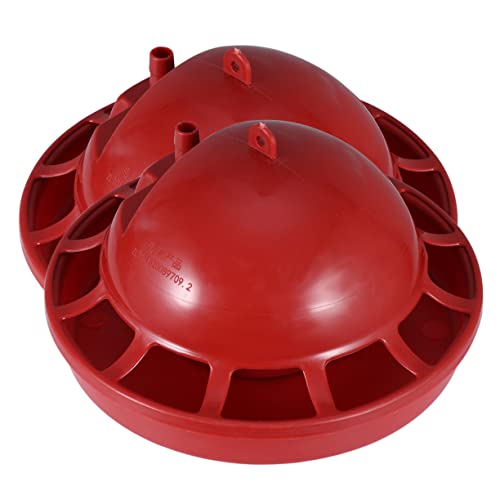 PartyKindom 2 STÜCK Küken Trinkwasserautomat Automatischer Wasserspender für Geflügel für Küken Kleine Vögel und Haustiere Langlebiges Material Rote Farbe PartyKindom 2 STÜCK Küken Trinkwasserautomat Automatischer Wasserspender für Geflügel für Küken Kleine Vögel und Haustiere Langlebiges Material Rote Farbe von PartyKindom