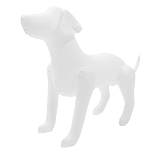 PartyKindom 2St Haustierbekleidungsmodell aufblasbarer Hund Schaufensterpuppen Hundemodelle Hundekleiderständer Dog Costume hundekostüme für Hunde Ausstellungsmodell Haustier-Skulptur PVC Weiß von PartyKindom