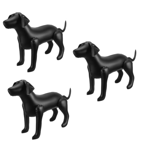 PartyKindom 3St Haustierbekleidungsmodell Schaufensterpuppenständer für Hunde Hundeschaufensterpuppen Hundemodelle tierkostüme pet Grooming Ausstellungsmodell Hunde Schaufensterpuppe PVC Black von PartyKindom