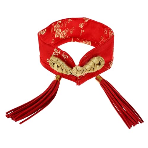 PartyKindom Chinesische Neujahrs Haustierfliege aus Weichem Satin Rote Schleife mit Schnallendesign Verstellbar für Katzen und Kleine Hunde Festliches Accessoire für Geburtstage und Partys PartyKindom Chinesische Neujahrs Haustierfliege aus Weichem Satin Rote Schleife mit Schnallendesign Verstellbar für Katzen und Kleine Hunde Festliches Accessoire für Geburtstage und Partys von PartyKindom