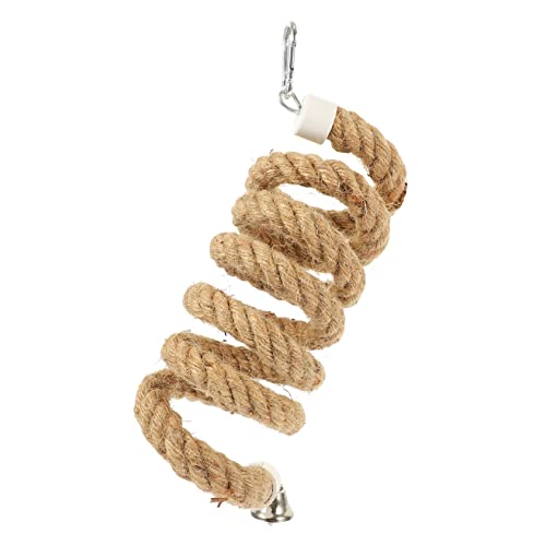 PartyKindom Kletterseilspielzeug Papageienseil Vogel stehendes Kletterspielzeug Vogel aus Juteseil Vogelseil Stand Papageien-Bungee-Seil Papageienkletterseil Metallbeschläge PartyKindom Kletterseilspielzeug Papageienseil Vogel stehendes Kletterspielzeug Vogel aus Juteseil Vogelseil Stand Papageien-Bungee-Seil Papageienkletterseil Metallbeschläge von PartyKindom