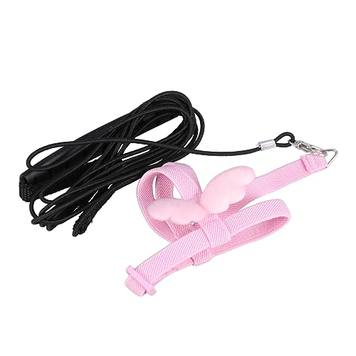 PartyKindom Papagei Geschirr mit Fliegeseil Verstellbares Haustiergeschirr mit Flügeln für Nymphensittiche und Andere Vögel Elastisches und Langlebiges Material Rosa PartyKindom Papagei Geschirr mit Fliegeseil Verstellbares Haustiergeschirr mit Flügeln für Nymphensittiche und Andere Vögel Elastisches und Langlebiges Material Rosa von PartyKindom