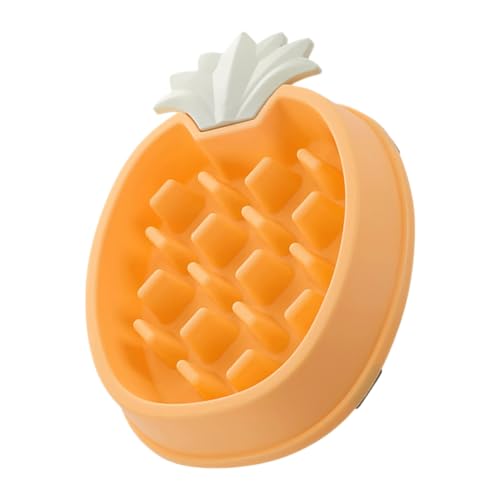 PartyKindom Pineapple Slow Feeder Hundenapf für Katzen und Hunde rutschfest Langlebig für Langsame Fütterung Einfach zu Reinigen und Transportieren Gelb PartyKindom Pineapple Slow Feeder Hundenapf für Katzen und Hunde rutschfest Langlebig für Langsame Fütterung Einfach zu Reinigen und Transportieren Gelb von PartyKindom