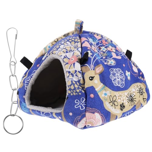 PartyKindom Weihnachtliches Meerschweinchen Versteck Hängematte aus Baumwolle Warmes Waschbares Kleintierbett für Hamster Frettchen Ratten Papageien Gemütliches Kuschelnest für Winter PartyKindom Weihnachtliches Meerschweinchen Versteck Hängematte aus Baumwolle Warmes Waschbares Kleintierbett für Hamster Frettchen Ratten Papageien Gemütliches Kuschelnest für Winter von PartyKindom