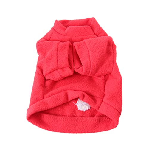 PartyKindom Welpenkleidung Santa Hundekostüm 1Pc Weihnachten Welpen Outfits Weihnachten Kostüme Pet Overalls Winter Kleidung Rot für Zu Hause Und Im Freien Katze Weihnachtskostüm von PartyKindom