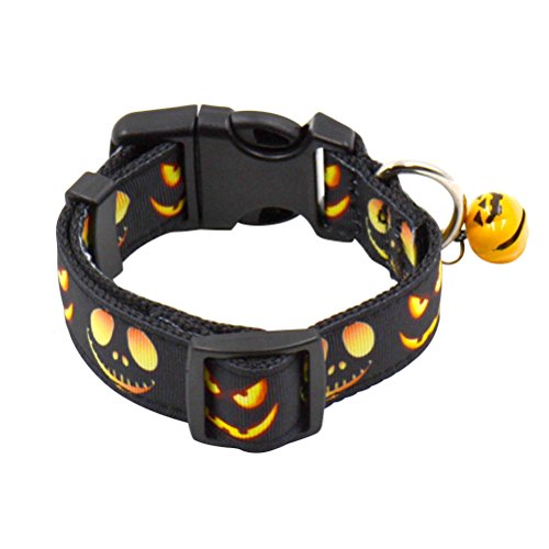 Welpenhalsband Glocke Katzenhalsband Verstellbares Katzenhalsband Kürbis Hundehalsband Halloween-kürbis-dekore Halswickel Für Katzen Halloween-katzenkostüm Haustier Halsumfang von PartyKindom