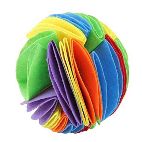 Pasamer Schnüffelspielzeug für Hunde, Slow Feeder Dog Snuff Ball Buntes Puzzle Anti-Stress-Hundespielzeug für den Innenbereich 15 cm / 5,9 Zoll von Pasamer