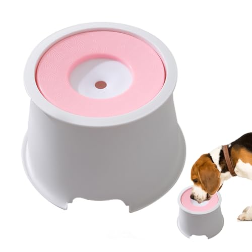 Pasdrucn 1L Wassernapf Hund Ohne Sabbern, Wassernapf Katze, Trinknapf Hund Anti Schlabber rutschfest, Näpfe, Tränken & Zubehör Für Hunde, Hundenapf Reise Wasserspender Hund Unterwegs (Rosa) von Pasdrucn