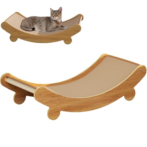 Pasdrucn Katzen Kratzbrett, Kratzbretter Katze, 2-in-1-Sisalbett Und Brett Zum Kratzen, Kratzbett Für Katzen Aus Sisal, Extra Groß Kratzpappe Für Katzen, Wiederverwendbares Kratzlounge Katzenbett (M) von Pasdrucn