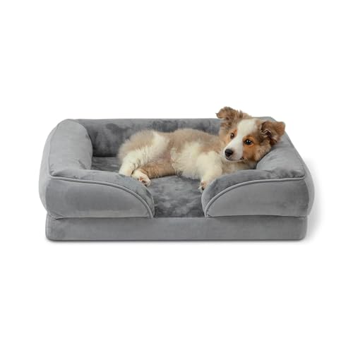 Pasdrucn Orthopädisches Hundebett Grosse Hunde, Hundebett Mittelgroße Hunde, Hundekörbchen Grosse Hunde, Orthopädische Hundebetten, Dog Bed, Gedächtnisschaum Hundebett Orthopädisches (M) von Pasdrucn