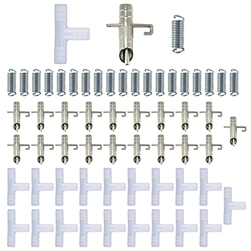 Pastlla Automatischer Wassernippler, Kaninchenbewässerung, für Schweine, Frettchen, Ferkel, Züchter, Weiß, 20 Stück von Pastlla