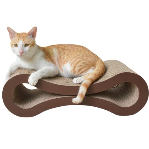 Pastoralist Katzenkratzer -Karton, 22 Zoll langlebiger Wellblech Cat Scratch Lounger, Reversible Form Katzenkratzen für Katzen Kätzchen von Pastoralist