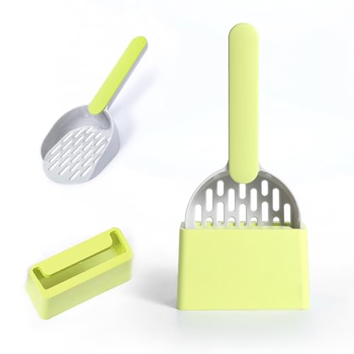 Pastoralist Katzenstreu Scoop, ABS Kitty Litter Scoop mit Halter, Katzenstreu Schaufel für Katzenstreubox von Pastoralist