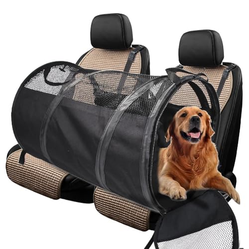 57cm Zusammenklappbares Hunde-Autositzbett Für Kleine/mittelgroße Hunde, Atmungsaktiver Sicherheitsschlauchsitz Für Hunde Auf Reisen, Tragbares Haustierschlauchzelt Für Outdoor-Aktivitäten von PatPatPet