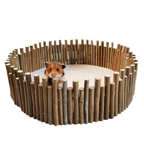 Flexibler Hamsterhaus-Dekorationszaun Aus Holz, Hamster-Kauspielzeug Aus Naturholz, Biegsame Verstecke Für Kleintiere, Chinchilla, Meerschweinchen, Rennmaus, Streifenhörnchen, Maus, Ratte (30cm) von PatPatPet