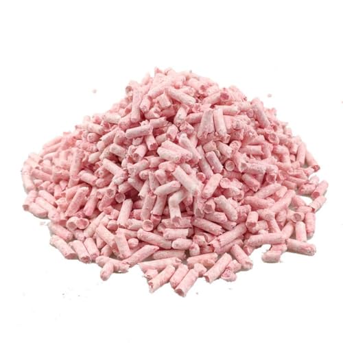 PatPatPet Staubfreie Naturpapier-Kleintierbettwäsche Mit Geruchskontrolle Für Meerschweinchen, Kaninchen, Hamster, Rennmäuse Und Chinchillas (Rosa,1kg) von PatPatPet