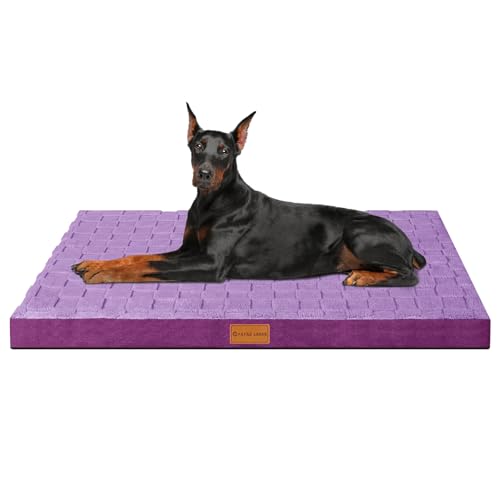 Patas Lague Orthopädisches Jumbo-Hundebett für extra große Hunde, wasserdicht, weich, warm, bequem, Schaumstoff, Jumbo-Haustierbett, Matte mit abnehmbarem, waschbarem Bezug und rutschfester von Patas Lague