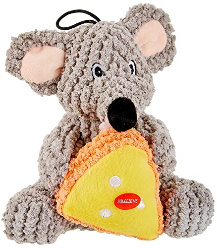 Patchwork Pet Colby The Mouse Premium-Hundespielzeug, Plüsch, abnehmbar, 2-in-1, klein von Patchwork Pet