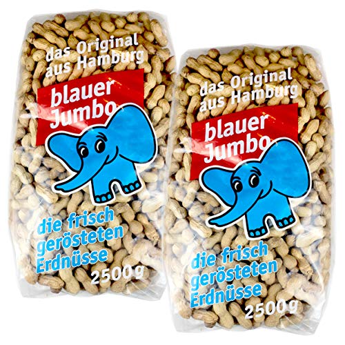 Paul´s Mühle Original Blauer Jumbo Speise-Erdnüsse 2 x 2,5 kg (= 5 kg) von Paul´s Mühle