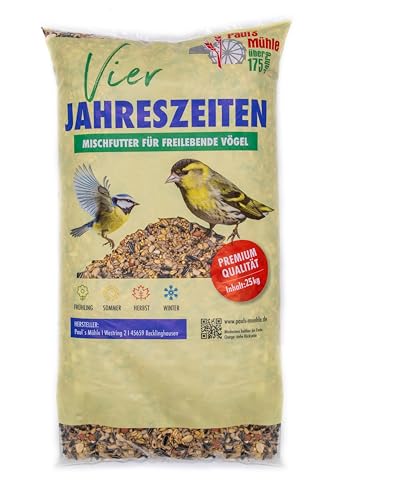 Paul´s Mühle Wildvogelfutter, Ganzjahresfutter für Wildvögel, 4-Jahreszeiten, 5 kg von Paul´s Mühle