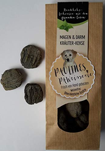 Paulines Pawtisserie Magen & Darm Kekse mit Aktivkohle, 100 g von Paulines Pawtisserie