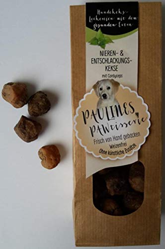 Paulines Pawtisserie Nieren & Entschlackung Kekse mit Cordyceps, 100 g von Paulines Pawtisserie