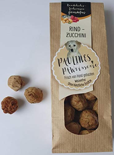 Paulines Pawtisserie Rind Zucchini, 100 g von Paulines Pawtisserie