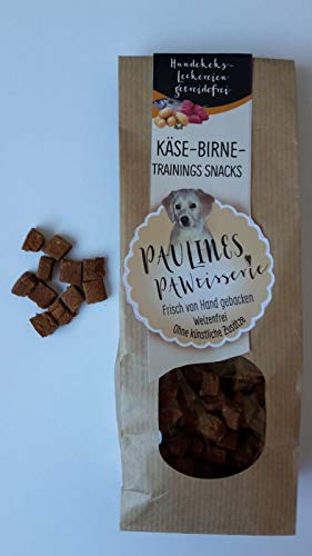 Paulines Pawtisserie Trainings Snacks Käse Birne, 100 g von Paulines Pawtisserie