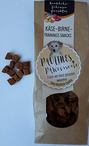 Paulines Pawtisserie Trainings Snacks Käse Birne, 200 g von Paulines Pawtisserie