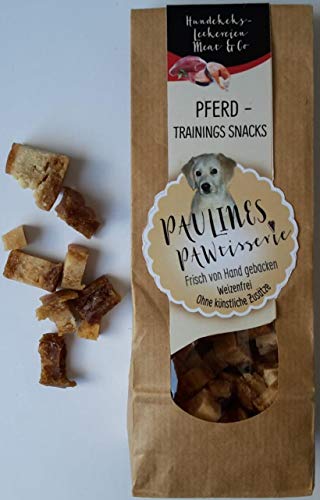 Paulines Pawtisserie Trainings Snacks Pferd, 100 g von Paulines Pawtisserie