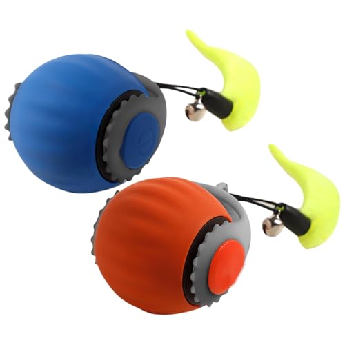 2packs Power Ball 2.0 Katze, Katzenspielzeug Ball Elektrisch, 2025 Neu Magic Ball Hund,Interaktives Hundespielzeug Ball,Spielball Hund Elektrisch, speedys Tail 2.0, speedys Tail Katzenspielzeug von Pavsicgn